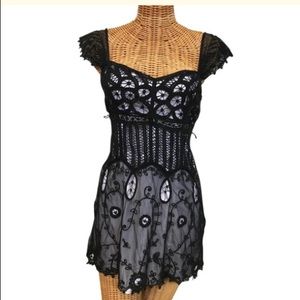 Betsey Johnson Size XS or 2. Black dress